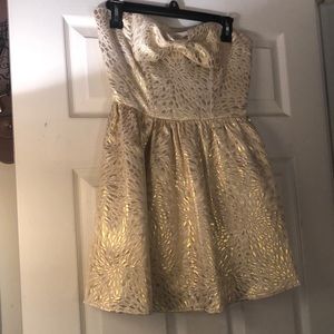 Gold Mini Dress